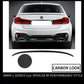 BMW 5 SERIES G30 MP STYLE REAR TRUNK BOOT SPOILER LIP CARBON FIBRE LOOK 100% FIT