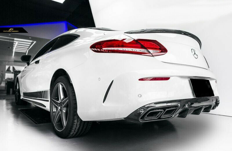 MERCEDES E CLASS C238 COUPE E63 S AMG STYLE BOOT SPOILER CARBON LOOK OEM STYLE