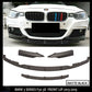 BMW 3 SERIES F30 F31 FRONT SPLITTER DIFFUSER 3D STYLE 4PCs LIP SPOILER MATTE BLK
