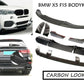 BMW X5 F15 M PERFORMANCE CARBON FIBER LOOK BODY KIT SPLITTER SPOILER DIFFUSER
