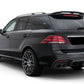 MERCEDES GLE GLS W166 X166 REAR DIFFUSER WITH LIGHT & TAILPIPES BLACK 2015-18