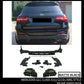 MERCEDES GLC CLASS X253 GLC63 AMG STYLE MATTE BLACK REAR DIFFUSER AND TIPS 16+