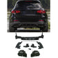 MERCEDES GLC CLASS X253 GLC63 AMG STYLE MATTE BLACK REAR DIFFUSER AND TIPS 16+