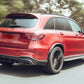 MERCEDES GLC CLASS X253 GLC63 AMG STYLE MATTE BLACK REAR DIFFUSER AND TIPS 16+