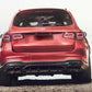 MERCEDES GLC CLASS X253 GLC63 AMG STYLE MATTE BLACK REAR DIFFUSER AND TIPS 16+