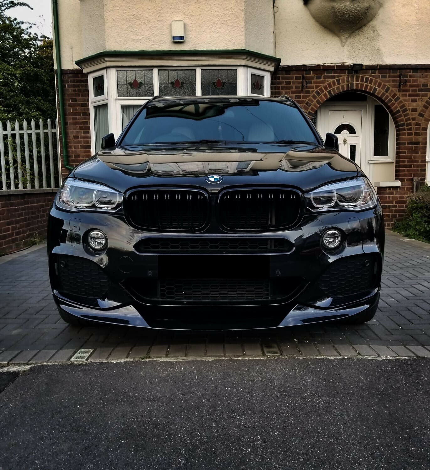 BMW X5 F15 M STYLE PERFORMANCE FULL BODY KIT DIFFUSER SPOILER GLOSS BLACK COLOR