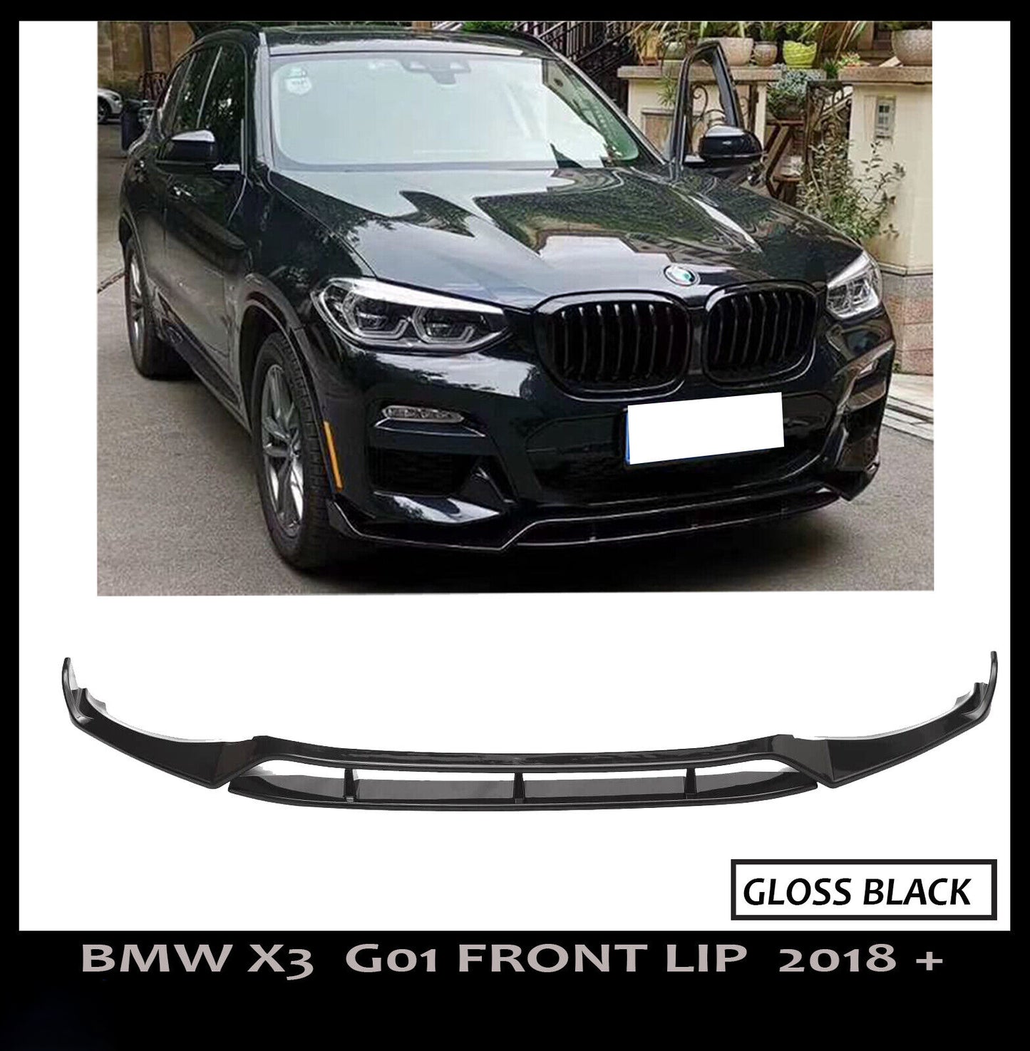 BMW X3 G01 X4 G02 X3M X4M LOOK M PERFORMANCE FRONT SPLITTER LIP SPOILER 100% FIT