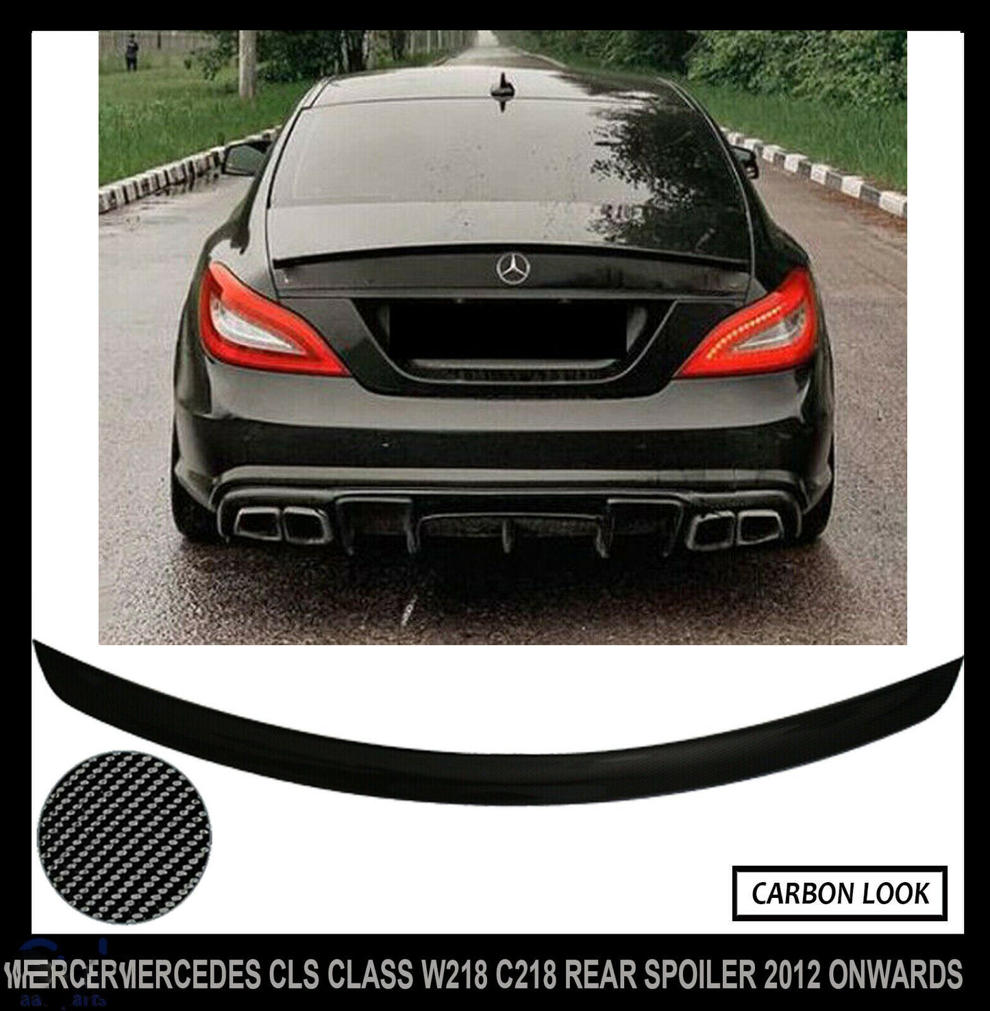 FOR MERCEDES W218 C218 CLS CLASS AMG BOOT TRUNK LID SPOILER MODELS OEM CARBON