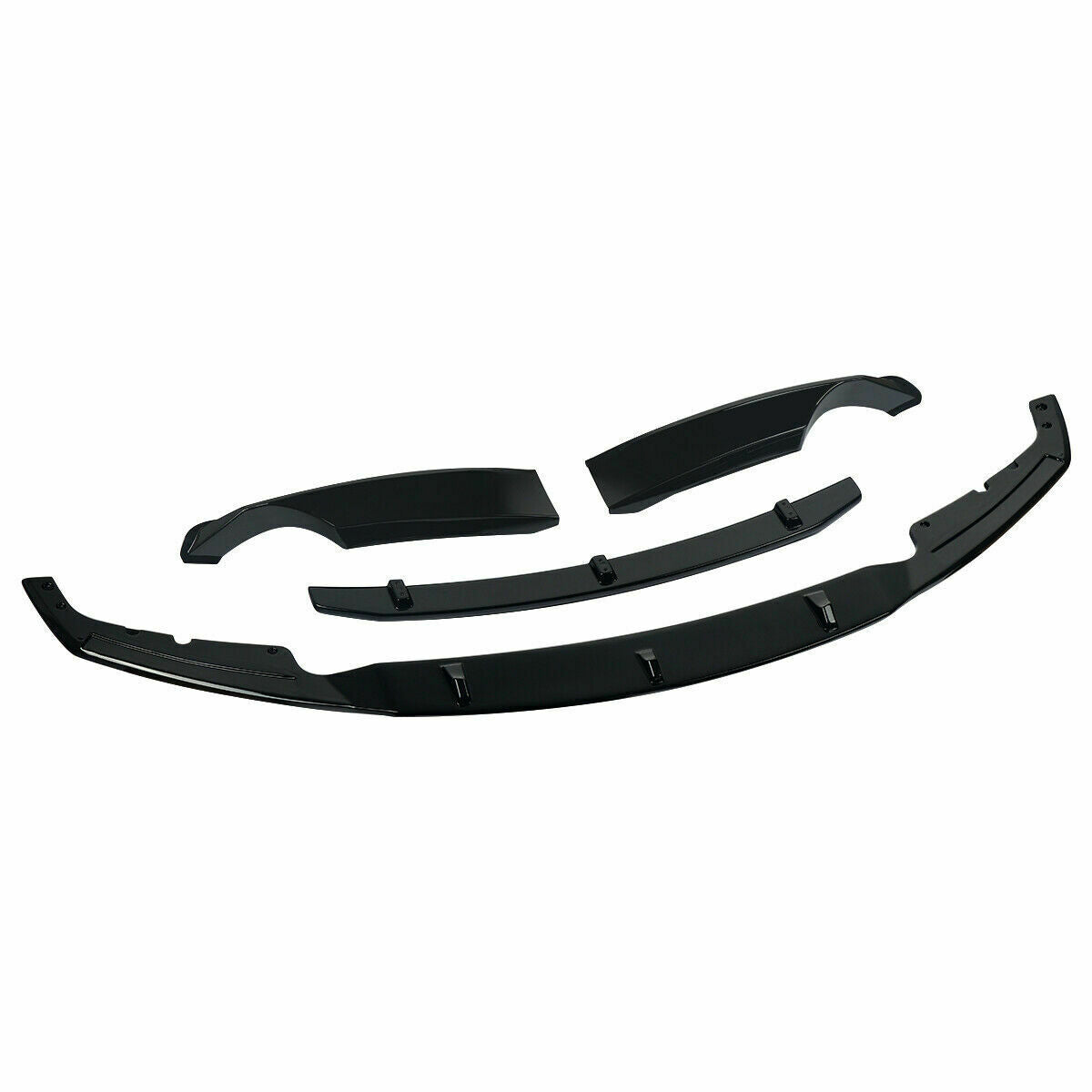 BMW 3 SERIES F30 F31 FRONT SPLITTER LIP SPOILER SIDE GLOSS BLACK 3D STYLE