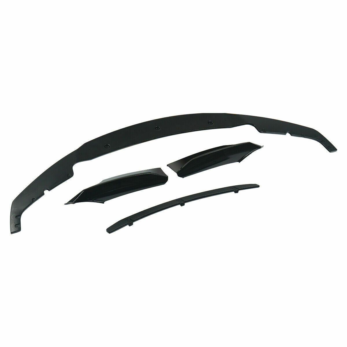 BMW 3 SERIES F30 F31 FRONT SPLITTER LIP SPOILER SIDE GLOSS BLACK 3D STYLE
