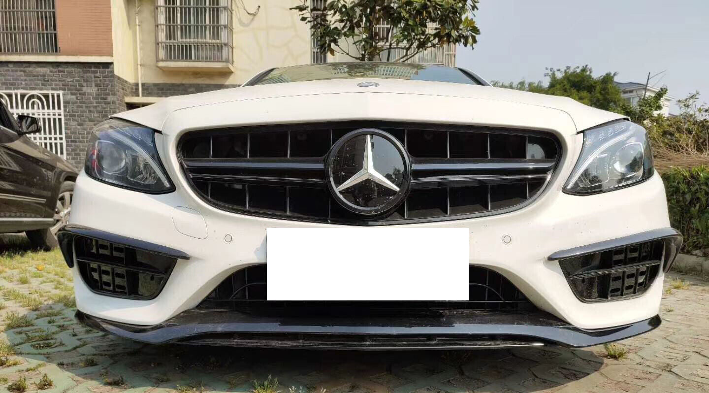 MERCEDES C CLASS A205 W205 C205 S205 C43 AMG LOOK FRONT SPLITTER LIP 2013-2018