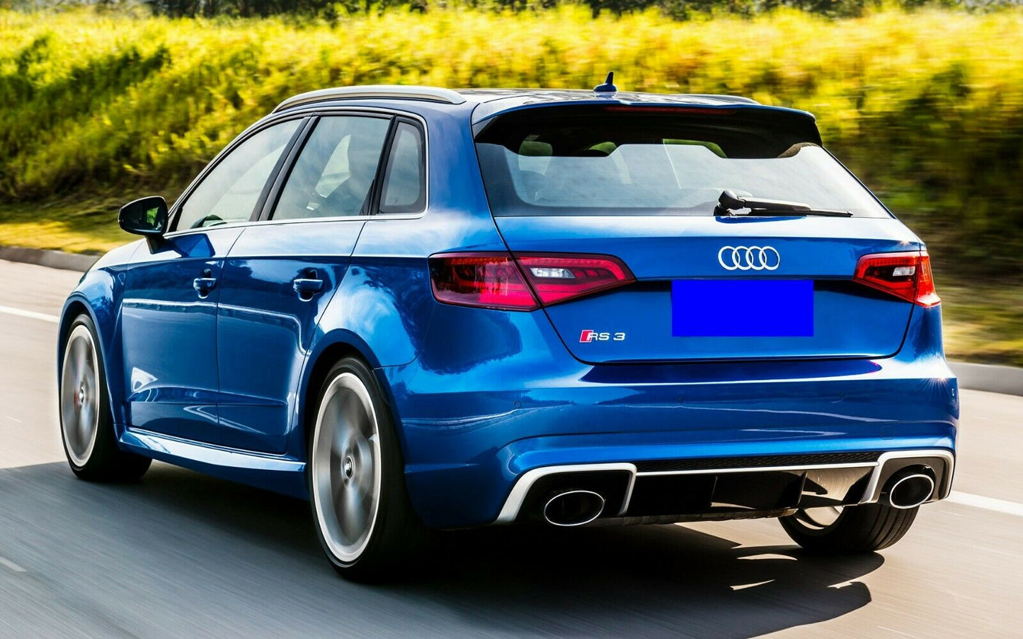 AUDI A3 8V HATCHBACK 2014+ RS3 LOOK REAR WING HOOD ROOF SPOILER SPLITTER 2014 ON