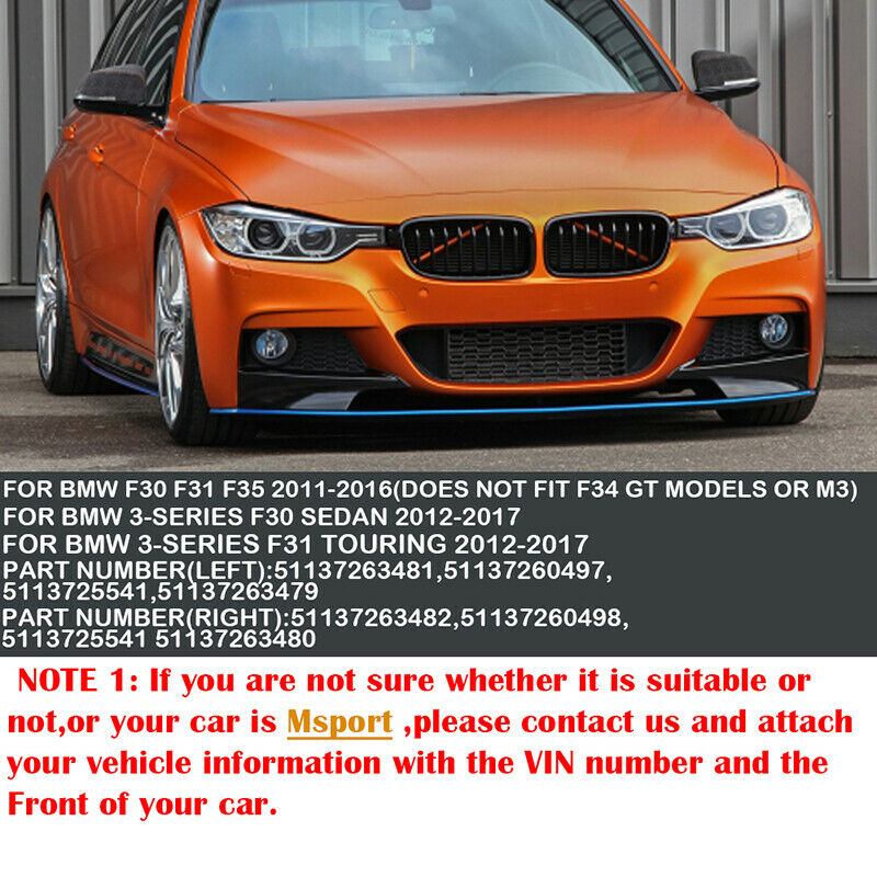 8 BAR FOR BMW F30 F31 3 SERIES GLOSS BLACK SINGLE LINE KIDNEY GRILLE M SPORT UK