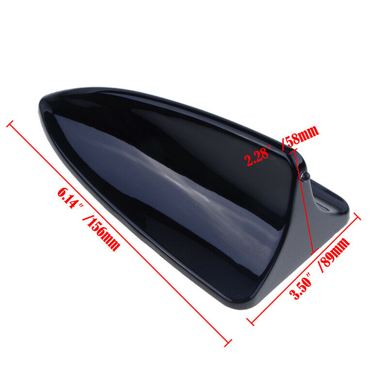 Black Car Roof Dummy Signal Shark Fin Style Aerial Antenna Cover Universal UK
