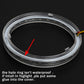 2x 80mm Car LED Angel Eyes Halo Ring Fog Light APP Bluetooth Colour Change RGB