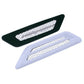 2x Car White Decor Air Flow Intake Scoop Bonnet Side Fender Vent Hood Universal
