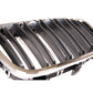 BMW F20 F21 11 - 15 CHROME GLOSS BLACK KIDNEY GRILLES GRLLS DOUBLE TWIN SPOKE
