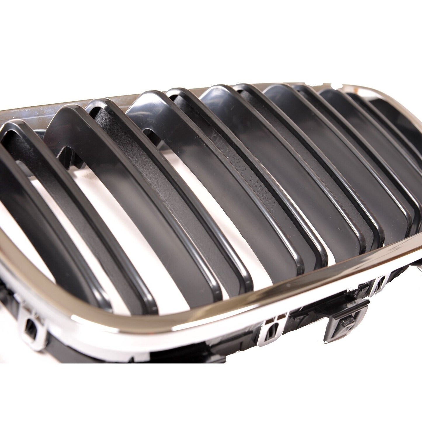 BMW F20 F21 11 - 15 CHROME GLOSS BLACK KIDNEY GRILLES GRLLS DOUBLE TWIN SPOKE