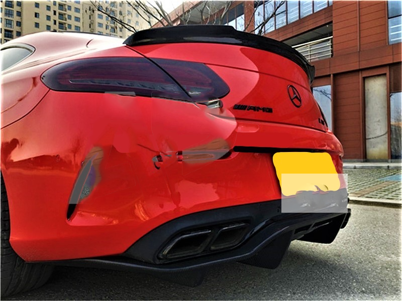 Mercedes C Class Coupe C63 AMG Style W205 C205 Carbon Fibre FD Spoiler 2014-2021