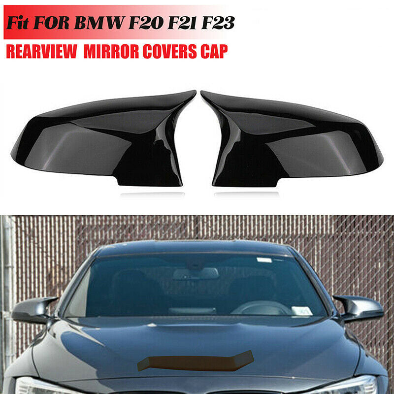 Pair Carbon Fiber Mirror Cover Caps For BMW 2/3/5 DR F20 F21 F22 F30 F31 F32 F33