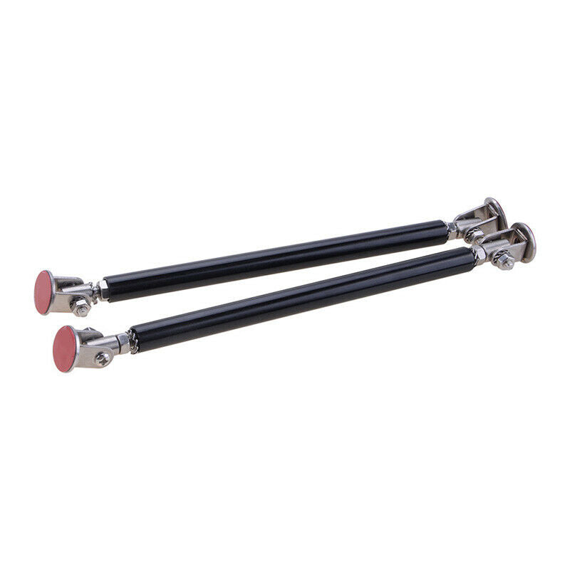 200mm Black Adjustable Car Front Rear Bumper Lip Splitter Strut Rod Support Bars