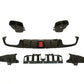 MERCEDES C CLASS C205 A205 COUPE AMG C63 S STYLE REAR DIFFUSER + BLACK TAILPIPES