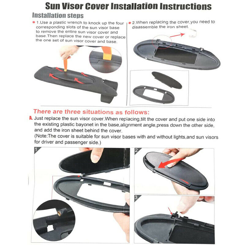 2x Car Sun Visor Mirror Covers For Porsche 996/997/911 986/987 Boxster Cayman AE