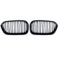 Pair Gloss Black Kidney Grille Grill Fit For BMW F20 F21 1 Series 2015-2018 UK