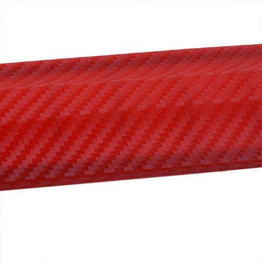 2Pcs Car Red Bumper Lip Protector Corner Guard Anti-Scratch Trim Universal Decor
