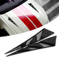 Car Hood Stickers Black Universal Side Air Intake Flow Vent Cover Decor use 2x