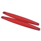 2Pcs Car Red Bumper Lip Protector Corner Guard Anti-Scratch Trim Universal Decor