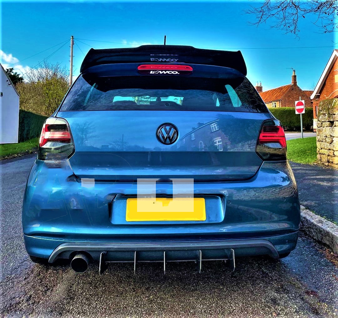 VW Polo MK5 6R 6C GTI R Batman Style Gloss Black Boot Spoiler 2009-17