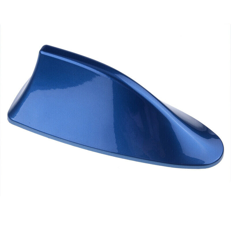 1x Blue Car Roof Shark Fin Body Aerial Dummy Antenna Decorative Cover Trim