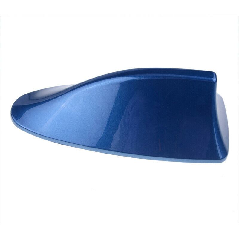 1x Blue Car Roof Shark Fin Body Aerial Dummy Antenna Decorative Cover Trim