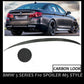 BMW 5 SERIES F10 REAR BOOT SPOILER TRUNK LIP M SPORT 10-16 CARBON FIBER LOOK ABS