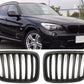 BMW X1 E84 MATTE BLACK M PERFORMANCE STYLE FRONT KIDNEY GRILLES GRILLS UK PAIR