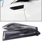 Pair Carbon Fiber Look Side Wing Car Air Flow Intake Vent Trim Fender Scoop UK