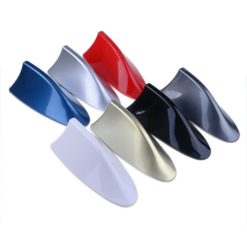 1x Blue Car Roof Shark Fin Body Aerial Dummy Antenna Decorative Cover Trim
