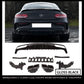 MERCEDES C CLASS A205 C205 COUPE AMG C63 S STYLE REAR DIFFUSER + BLACK TAILPIPES
