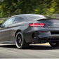 MERCEDES C CLASS A205 C205 COUPE AMG C63 S STYLE REAR DIFFUSER + BLACK TAILPIPES