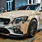 Mercedes C Class C63S AMG Brabus Style W205 C205 Front Splitter Lip 2019-21