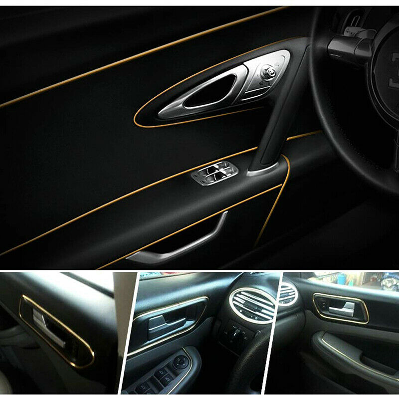 5M Gold Car Auto Interior Exterior Decoration Moulding Trim Strip Line + Tool ah