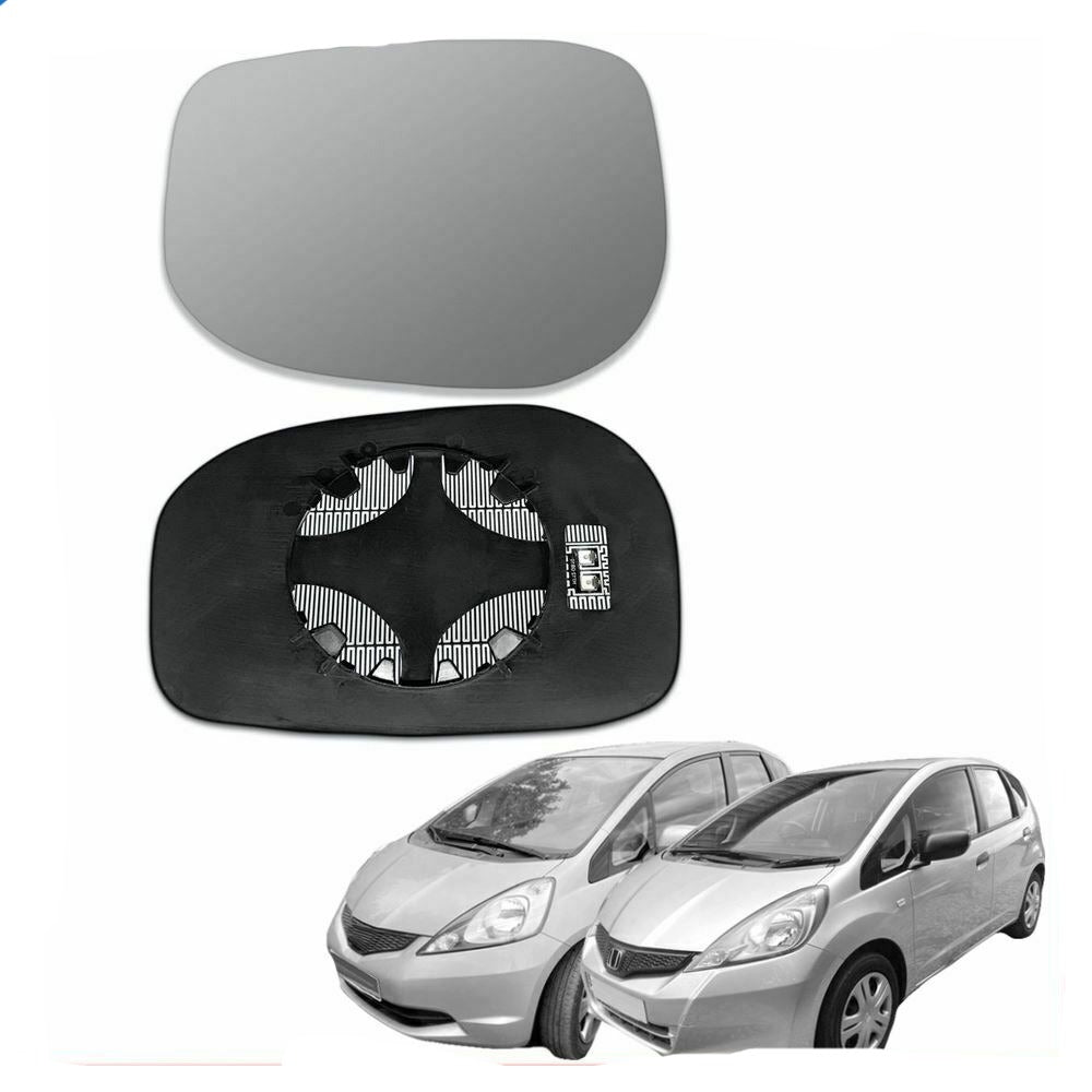 Left passenger side wing mirror glass for Honda Jazz 2008-2015 heated