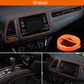 5M Orange Car Bike Grille Interior Decoration Chrome Moulding Trim Strip Door
