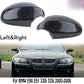 2x Carbon Fiber Wing Mirror Cover Caps For BMW 3 Series E90 E91 320d 330d 05-08