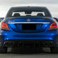 MERCEDES C CLASS W205 SALOON ESTATE AMG C43 STYLE REAR DIFFUSER FACELIFT 2019+