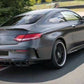 MERCEDES C CLASS A205 C205 COUPE AMG C63 S STYLE REAR DIFFUSER + BLACK TAILPIPES