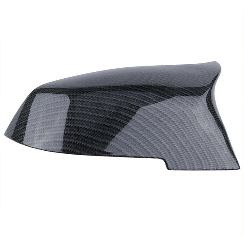 Pair Carbon Fiber Mirror Cover Caps For BMW 2/3/5 DR F20 F21 F22 F30 F31 F32 F33