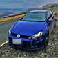 VW Golf MK7.5 R GTD GTI Carbon Fibre Front Splitter Spoiler Lip Body Kit 2016-2020