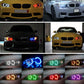 60-120MM COB Angel Eyes Halo 12V Car LED Light Ring DRL Headlight Lamp For BMW